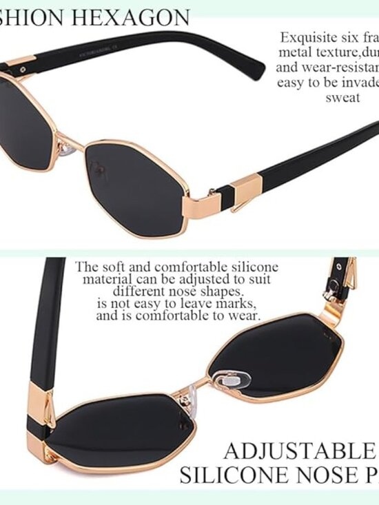 Sunglasses with Gold Chain